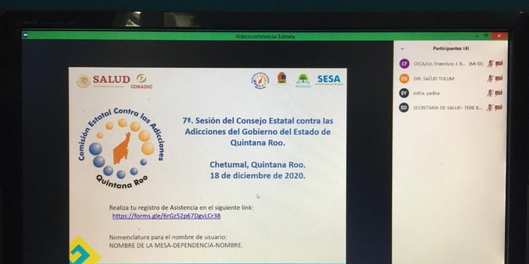 REALIZA LA COMISIÓN ESTATAL CONTRA LAS ADICIONES LA SÉPTIMA SESIÓN ORDINARIA