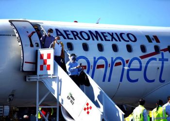 ATERRIZA EN CHETUMAL PRIMER VUELO DE AEROMÉXICO PROCEDENTE DE LA CIUDAD DE MÉXICO
