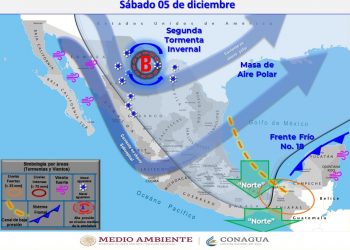 REGISTRAN MUNICIPIOS DE LA ZONA SUR-CENTRO TEMPERATURAS DE 14 GRADOS