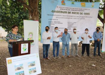 SOFÍA ALCOCER PUSO LA PRIMERA PIEDRA PARA CONSTRUCCIÓN DE UN PARQUE, ENTREGÓ ESTUFAS ECOLÓGICAS Y ENTREGÓ LUMINARIAS LEDS