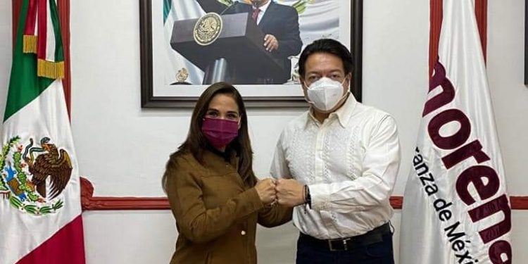 DIALOGAN MARA LEZAMA Y MARIO DELGADO SOBRE IMPORTANTES PROYECTOS PARA EL MUNICIPIO DE BENITO JUÁREZ