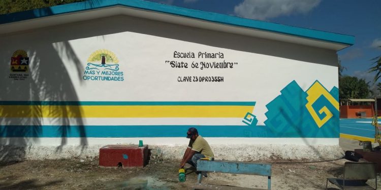 CONCLUYE EL IFEQROO REHABILITACIÓN DE ESCUELAS EN FCP