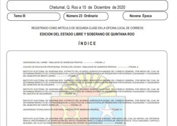 ENTRA EN VIGOR DECLARATORIA DE SEGURIDAD SANITARIA EN QUINTANA ROO