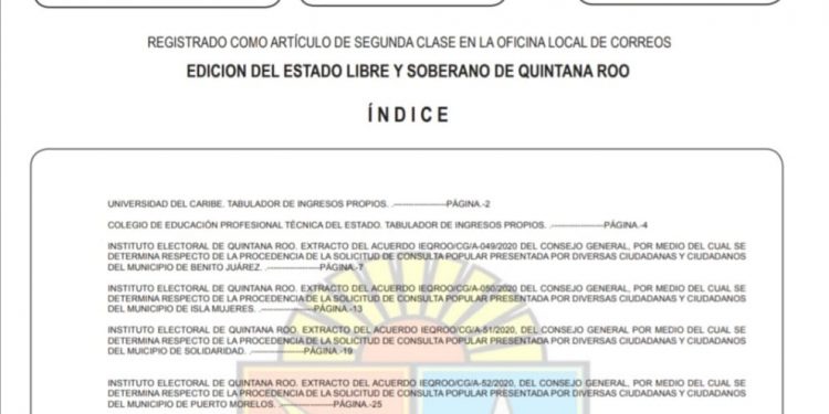 ENTRA EN VIGOR DECLARATORIA DE SEGURIDAD SANITARIA EN QUINTANA ROO