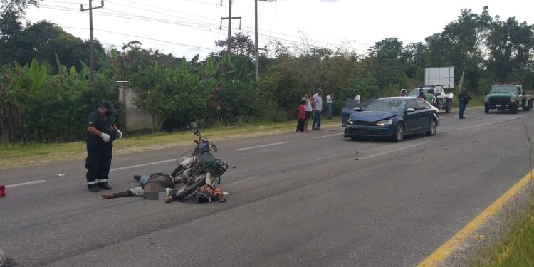 FALLECE MOTOCICLISTA EN ACCIDENTE FRENTE AL INIFAP