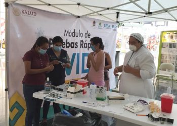 INSTALA LA SESA MÁS MÓDULOS DE PRUEBAS RÁPIDAS DE COVID-19.