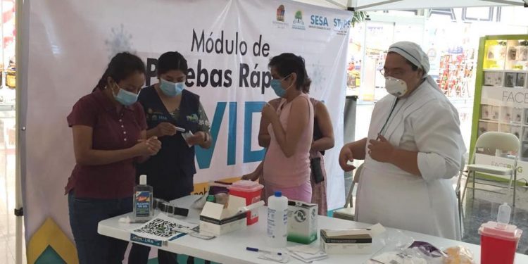 INSTALA LA SESA MÁS MÓDULOS DE PRUEBAS RÁPIDAS DE COVID-19.