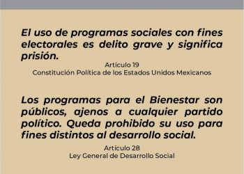 INICIA PERSONAL DE SECRETARÍA DE BIENESTAR CAPACITACIÓN INTEGRAL PARA BLINDAJE ELECTORAL