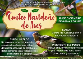 LA FPMC INVITA A PARTICIPAR EN EL “CONTEO NAVIDEÑO DE AVES”