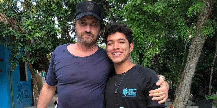 GERARD BUTLER ESTUVO EN TULUM
