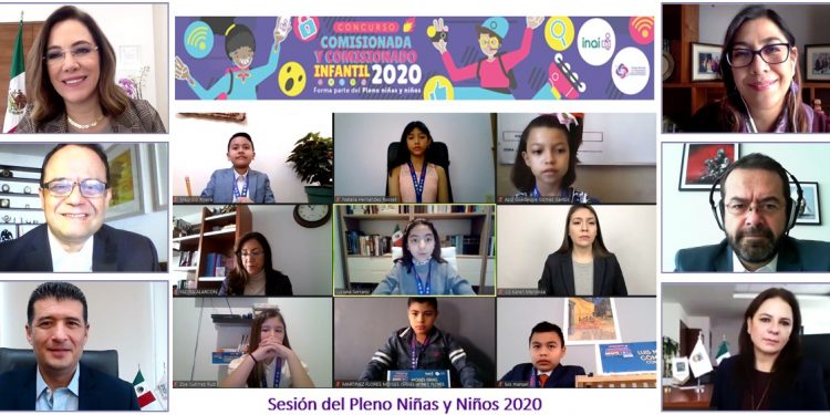 NIÑAS Y NIÑOS SESIONAN COMO COMISIONADOS DEL INAI Y DESTACAN LA IMPORTANCIA DE PROTEGER LOS DATOS PERSONALES