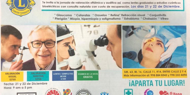 JORNADA DE VALORACIÓN OFTÁLMICA Y AUDITIVA EL 21 Y 22 DE DICIEMBRE