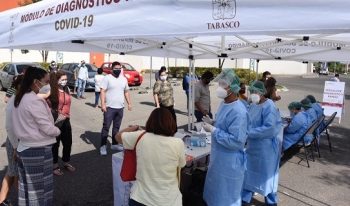 CONTINÚAN CIUDADANOS INTERESADOS EN PRUEBAS RÁPIDAS DE COVID-19