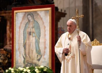 EL PAPA CELEBRÓ LA MISA CON OCASIÓN DE LA FESTIVIDAD DE LA VIRGEN DE GUADALUPE
