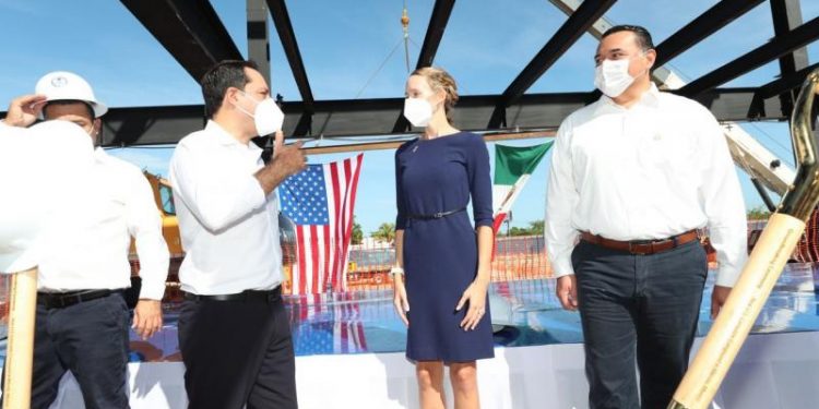 ENCABEZA MAURICIO VILA INICIO DE OBRAS DE LAS NUEVAS INSTALACIONES DEL CONSULADO DE LOS EU EN MÉRIDA