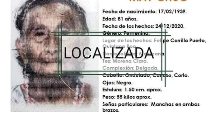 ENCUENTRAN CUERPO DE UNA ANCIANA QUE SE EXTRAVIÓ EN LA COMUNIDAD DE POLYUC