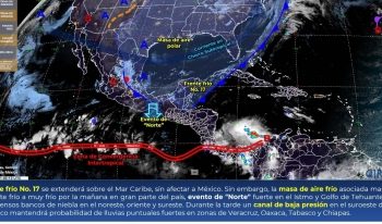 PREVÉN LLUVIAS MODERADAS Y POSIBLES SUPERIORES EN LA CHONTALPA Y SIERRA