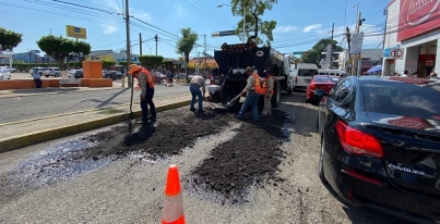 SIGUE EN MARCHA PROGRAMA EMERGENTE DE REPARACIÓN DE VIALIDADES