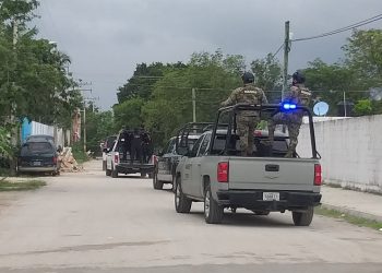 CORPORACIONES DE SEGURIDAD REALIZAN REVISIONES DE MOTOS EN ALFREDO V. BONFIL