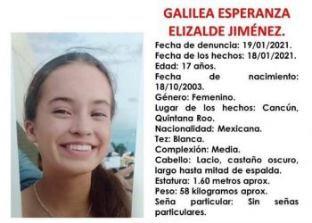 SE ACTIVA LA ALERTA AMBER POR JOVEN DESAPARECIDA