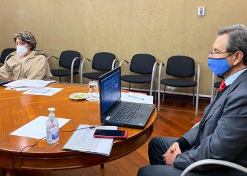 ENCABEZAN ESTEBAN MOCTEZUMA BARRAGÁN Y DELFINA GÓMEZ ÁLVAREZ LA PRIMERA CONVERSACIÓN MAGISTERIAL DEL 2021