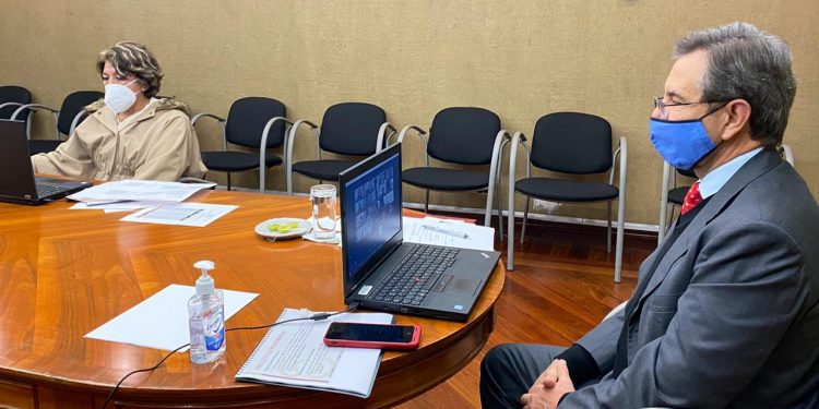 ENCABEZAN ESTEBAN MOCTEZUMA BARRAGÁN Y DELFINA GÓMEZ ÁLVAREZ LA PRIMERA CONVERSACIÓN MAGISTERIAL DEL 2021