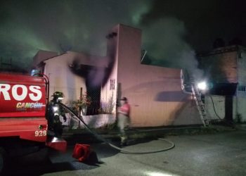 SE REGISTRA INCENDIO LA MADRUGADA DE ESTE MARTES