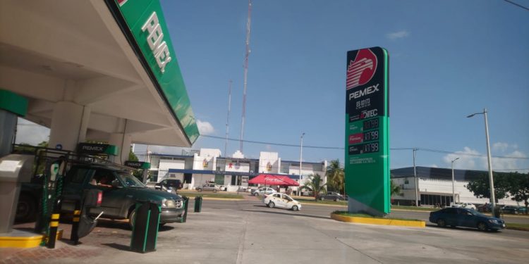 SIGUE EL ALZA DE LA GASOLINA EN LA ZONA LIBRE DE CHETUMAL