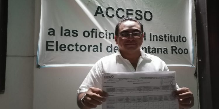 ERICK ESTRELLA SE REGISTRA COMO ASPIRANTE A LA CANDIDATURA INDEPENDIENTE POR BENITO JUÁREZ