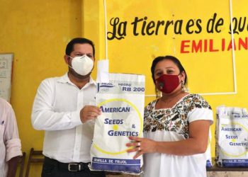 INICIA ENTREGA DE 2,400 PAQUETES DE SEMILLAS DE FRIJOL A PEQUEÑOS PRODUCTORES DEL ESTADO