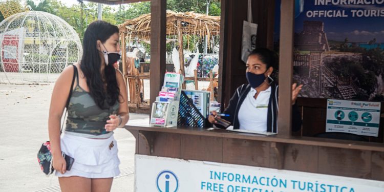 MÓDULOS DE INFORMACIÓN AL TURISMO DE TULUM REGISTRAN MAYOR ACTIVIDAD