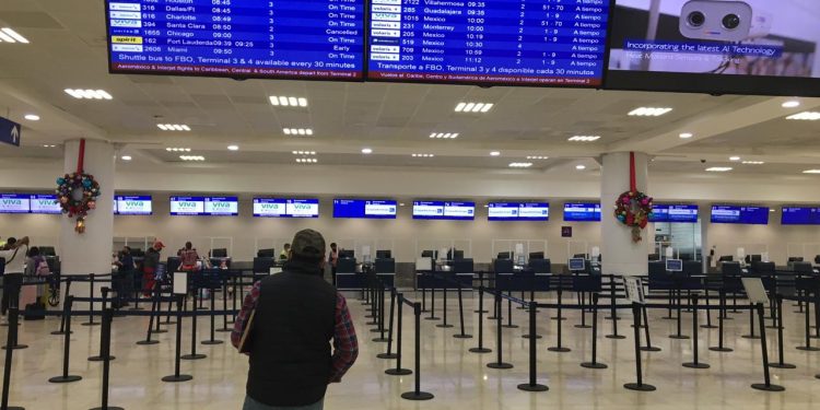 CAE A 286 EL NÚMERO DE OPERACIONES EN EL AEROPUERTO DE CANCÚN