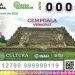 ESCENARIO DE HECHOS DECISIVOS DE LA CONQUISTA: CEMPOALA, VERACRUZ, FIGURA EN BILLETE DE LOTERÍA
