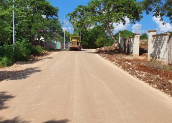 LA SEOP AVANZA EN LOS TRABAJOS DE CONSTRUCCIÓN DE LA CARRETERA RAMAL JOSÉ MARÍA MORELOS A LA ESPERANZA
