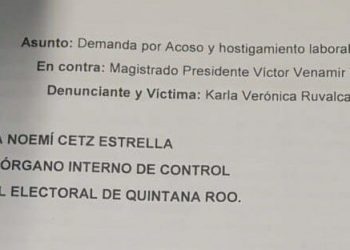 DENUNCIAN A PRESIDENTE DEL TEQROO POR ACOSO LABORAL