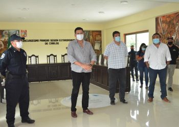 SE PRESENTA EL SECRETARIO GENERAL DALTON GÓMEZ ANTE ELEMENTOS DE LA PM DE FCP