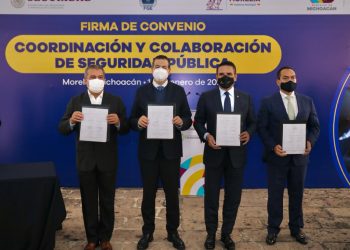 SSPC Y AUTORIDADES DE MICHOACÁN FIRMAN CONVENIO DE COLABORACIÓN
