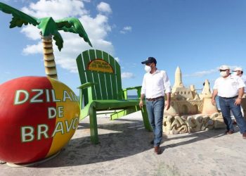 CON APOYO DEL GOBIERNO DEL ESTADO, EL MALECÓN DE DZILAM DE BRAVO LUCE NUEVA Y RENOVADA IMAGEN