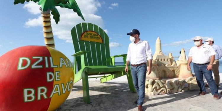 CON APOYO DEL GOBIERNO DEL ESTADO, EL MALECÓN DE DZILAM DE BRAVO LUCE NUEVA Y RENOVADA IMAGEN