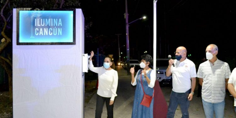 GOBIERNO MUNICIPAL DE BJ CONTINUARÁ CON EL PROGRAMA ILUMINA CANCÚN