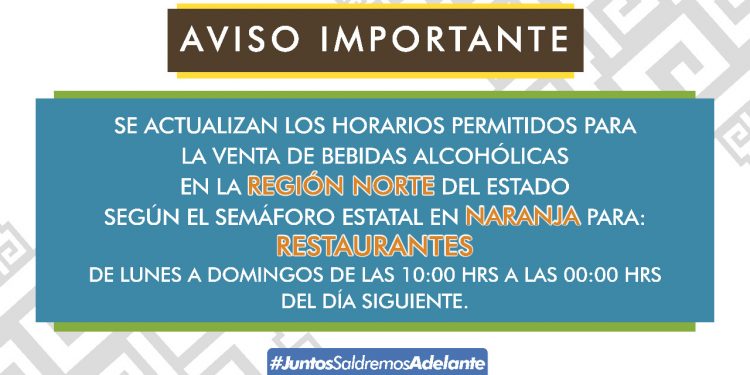 ACTUALIZA SEFIPLAN HORARIOS PARA LA VENTA DE ALCOHOL