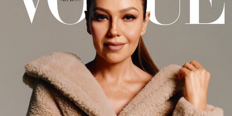 THALÍA, INCOMBUSTIBLE, CUMPLE CON SU SUEÑO DE PROTAGONIZAR PORTADA DE VOGUE