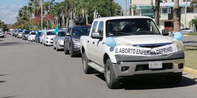 REALIZAN CARAVANA “UN CLAXON POR LA VIDA” EN CONTRA DEL ABORTO