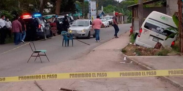 CHOFER DE TRANSBUS ES EJECUTADO EN CARRETERA VILLAHERMOSA-BUENAVISTA