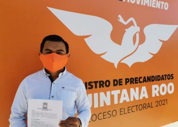 SE REGISTRA JESÚS CHAN, COMO PRECANDIDATO A LA ALCALDÍA DE FELIPE CARRILLO PUERTO POR MOVIMIENTO CIUDADANO