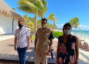 SOLO UNIDOS PODEMOS COMBATIR EL ARRIBO DEL SARGAZO EN TULUM: DAVID ORTIZ MENA