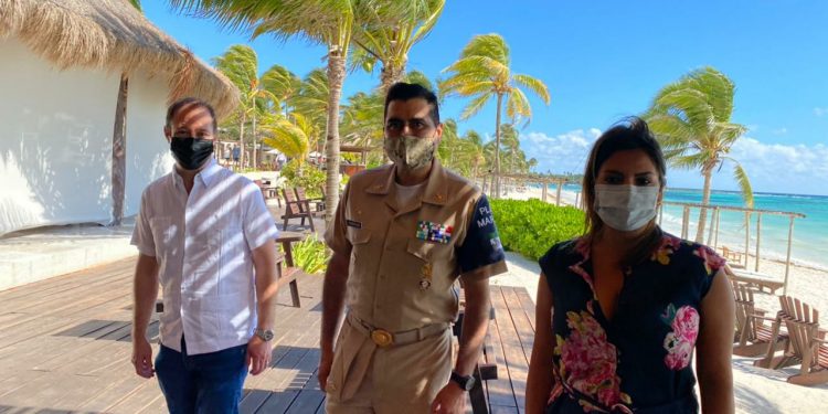 SOLO UNIDOS PODEMOS COMBATIR EL ARRIBO DEL SARGAZO EN TULUM: DAVID ORTIZ MENA