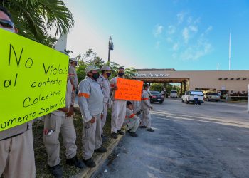 CONTINÚAN LAS MANIFESTACIONES EN PUERTO AVENTURAS