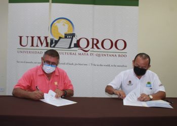 LA UNIVERSIDAD INTERCULTURAL MAYA DE QUINTANA ROO Y EL COLEGIO DE BACHILLERES DEL ESTADO DE QUINTANA ROO FIRMAN CONVENIO DE COLABORACIÓN PARA IMPULSAR EL DESARROLLO ACADÉMICO EN LA ZONA MAYA