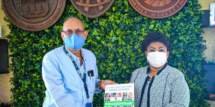 RECIBEN AUTORIDADES DE ISLA MUJERES, RESULTADOS DEL CENSO DE POBLACIÓN Y VIVIENDA 2020